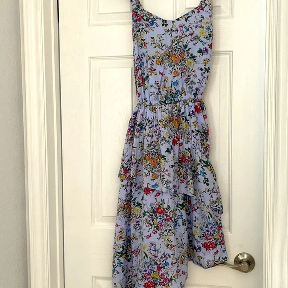 Floral midi dress, asymmetrical. - Picture 4 of 8